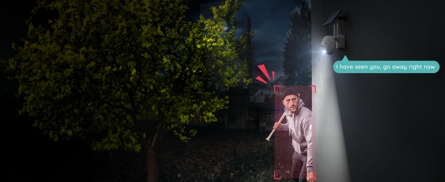best outside security camera-Real-time Voice to Repel Potential Intruders