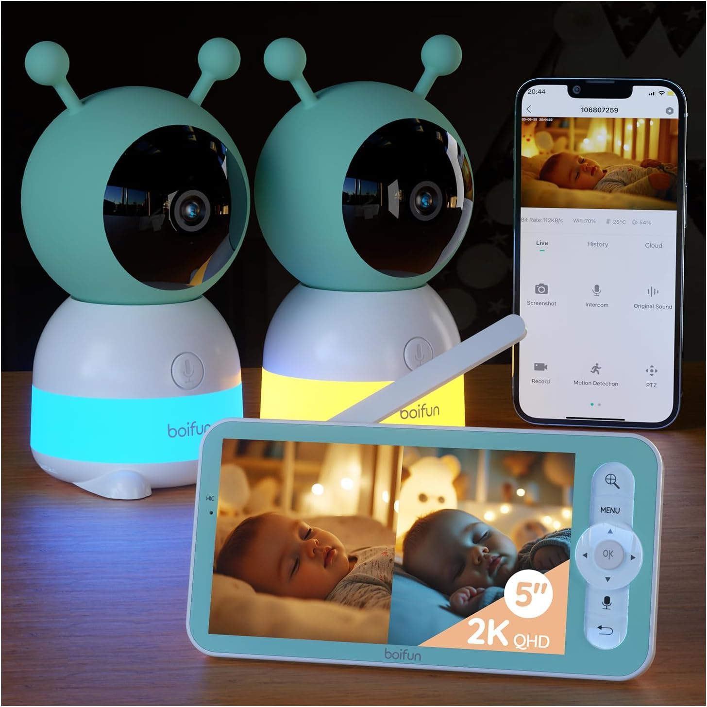 Night Vision Baby Monitor Android App VTech Upgraded Smart WiFi