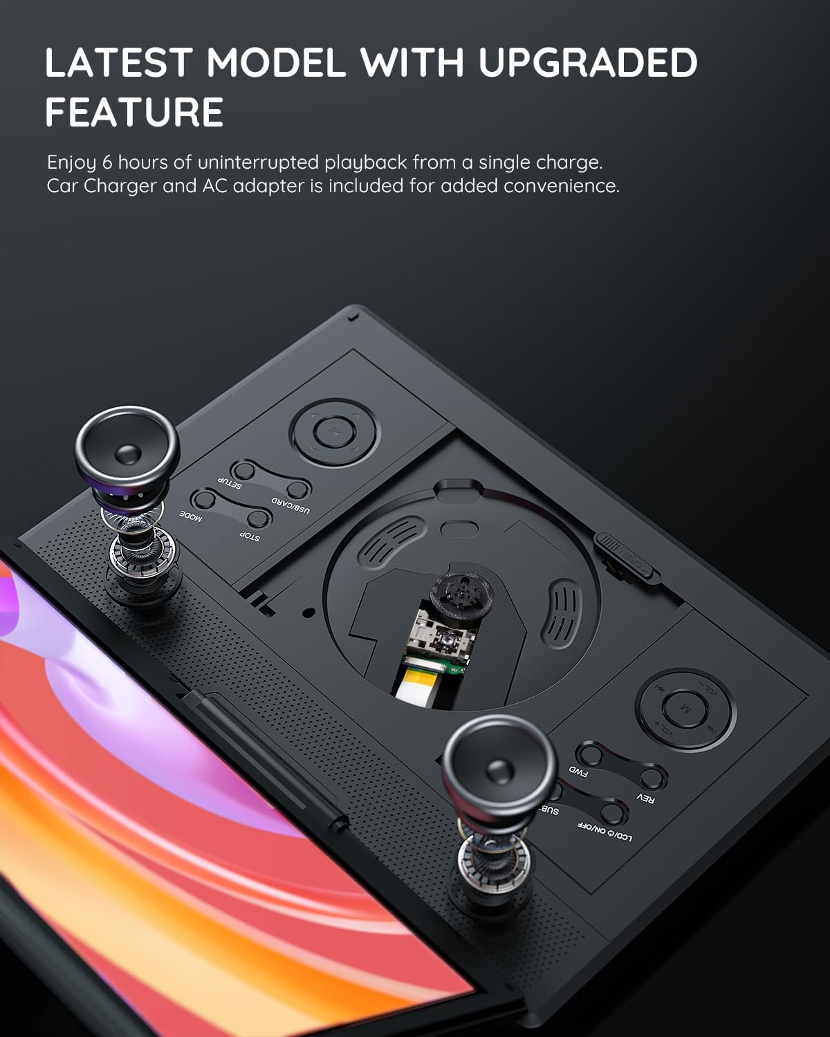 Boifun Portable DVD Player with 14.1