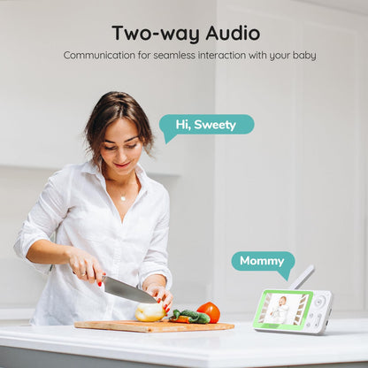 Boifun 7SM smart baby monitor with two-way audio communication for seamless interaction with your baby