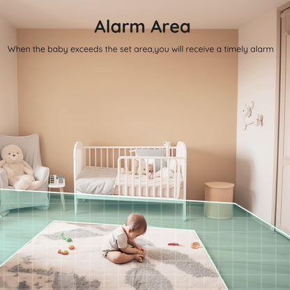 Boifun 7SM smart baby monitor featuring personalized Alarm Area and timely alerts when baby crosses boundaries