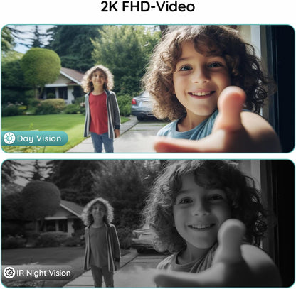 Boifun J1 2K FHD smart doorbell camera delivering excellent daytime and night-time visibility