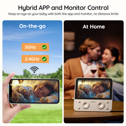 Boifun 4TM Baby Monitor with face obstruction alert for infant safety