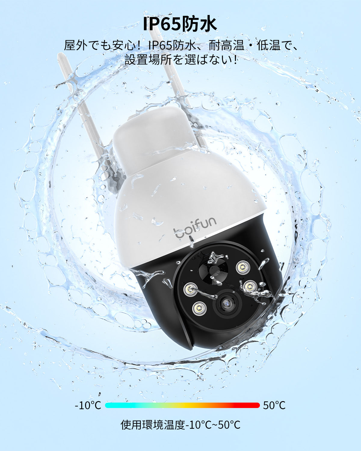 【業界最高性能・4K対応・10000mAhバッテリー】BOIFUN 800万超高画素超鮮明 防犯カメラ 屋外 ソーラー 2.4GWiFiとWiFi6 360度PTZ 15m暗視 広範囲をカバー 電池式防犯カメラ ソーラーパネルと大容量バッテリー 長時間稼働 夜間カラー撮影 PIR人体検知 即時アラート通知 セパレート設計 電源/工事不要 IP65防水 家族共有 双向语音 室外監視カメラ 2年保証